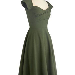 Stop Staring Modcloth swing dress in green